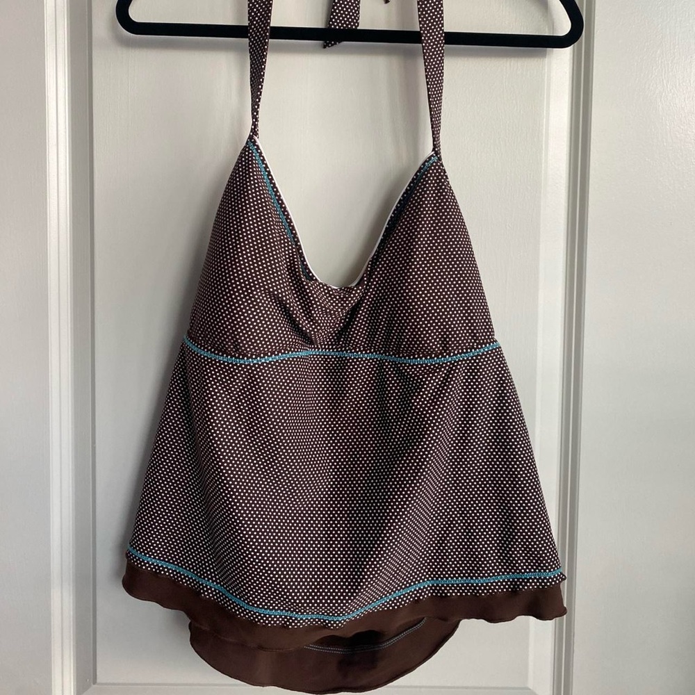 Halter polka dot top